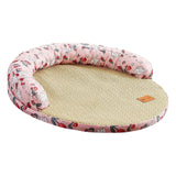 Maxbell Summer Cooling Dog Bed Summer Pet Mat Cooling Pets Nest for Dogs Puppy Kitten M and Pink