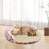 Maxbell Summer Cooling Dog Bed Summer Pet Mat Cooling Pets Nest for Dogs Puppy Kitten M and Pink