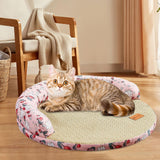 Maxbell Summer Cooling Dog Bed Summer Pet Mat Cooling Pets Nest for Dogs Puppy Kitten M and Pink