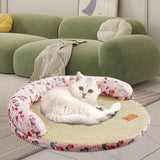 Maxbell Summer Cooling Dog Bed Summer Pet Mat Cooling Pets Nest for Dogs Puppy Kitten M and Pink