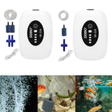 Maxbell Aquarium Air Pump Portable Powerful Air Pump for Moving Hydroponics Fish Tank 2 Outlets