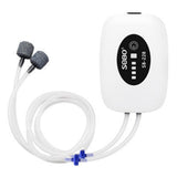 Maxbell Aquarium Air Pump Portable Powerful Air Pump for Moving Hydroponics Fish Tank 2 Outlets