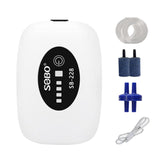 Maxbell Aquarium Air Pump Portable Powerful Air Pump for Moving Hydroponics Fish Tank 2 Outlets