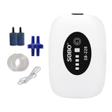 Maxbell Aquarium Air Pump Portable Powerful Air Pump for Moving Hydroponics Fish Tank 2 Outlets