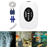 Maxbell Aquarium Air Pump Portable Powerful Air Pump for Moving Hydroponics Fish Tank 2 Outlets