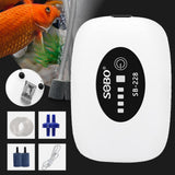 Maxbell Aquarium Air Pump Portable Powerful Air Pump for Moving Hydroponics Fish Tank 2 Outlets