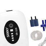 Maxbell Aquarium Air Pump Portable Powerful Air Pump for Moving Hydroponics Fish Tank 2 Outlets