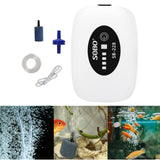 Maxbell Aquarium Air Pump Portable Powerful Air Pump for Moving Hydroponics Fish Tank 1 Outlet