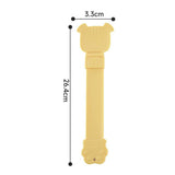 Maxbell Cat Strip Squeeze Spoon Portable Cat Stripe Snack Squeezer for Snack Feeding yellow
