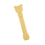 Maxbell Cat Strip Squeeze Spoon Portable Cat Stripe Snack Squeezer for Snack Feeding yellow