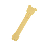 Maxbell Cat Strip Squeeze Spoon Portable Cat Stripe Snack Squeezer for Snack Feeding yellow
