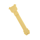 Maxbell Cat Strip Squeeze Spoon Portable Cat Stripe Snack Squeezer for Snack Feeding yellow