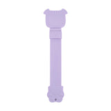Maxbell Cat Strip Squeeze Spoon Portable Cat Stripe Snack Squeezer for Snack Feeding purple