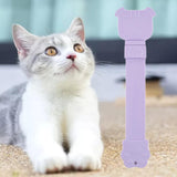 Maxbell Cat Strip Squeeze Spoon Portable Cat Stripe Snack Squeezer for Snack Feeding purple