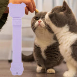 Maxbell Cat Strip Squeeze Spoon Portable Cat Stripe Snack Squeezer for Snack Feeding purple