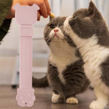 Maxbell Cat Strip Squeeze Spoon Portable Cat Stripe Snack Squeezer for Snack Feeding pink
