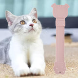 Maxbell Cat Strip Squeeze Spoon Portable Cat Stripe Snack Squeezer for Snack Feeding pink