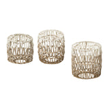 Maxbell Paper Rope Lampshade Boho Hanging Lamp Cover for Cafe Bedroom Kitchen Island 15cmx16.5cm