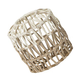 Maxbell Paper Rope Lampshade Boho Hanging Lamp Cover for Cafe Bedroom Kitchen Island 15cmx16.5cm