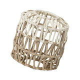 Maxbell Paper Rope Lampshade Boho Hanging Lamp Cover for Cafe Bedroom Kitchen Island 15cmx16.5cm