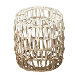 Maxbell Paper Rope Lampshade Boho Hanging Lamp Cover for Cafe Bedroom Kitchen Island 17.5cmx19.5cm