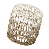 Maxbell Paper Rope Lampshade Boho Hanging Lamp Cover for Cafe Bedroom Kitchen Island 17.5cmx19.5cm
