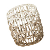Maxbell Paper Rope Lampshade Boho Hanging Lamp Cover for Cafe Bedroom Kitchen Island 17.5cmx19.5cm