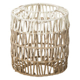 Maxbell Paper Rope Lampshade Boho Hanging Lamp Cover for Cafe Bedroom Kitchen Island 21cmx23.5cm