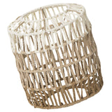 Maxbell Paper Rope Lampshade Boho Hanging Lamp Cover for Cafe Bedroom Kitchen Island 21cmx23.5cm