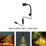 Maxbell Fish Tank Underwater Spotlight 360° Rotation Multipurpose LED Aquarium Light Warm Yellow