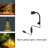 Maxbell Fish Tank Underwater Spotlight 360° Rotation Multipurpose LED Aquarium Light Warm Yellow