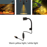 Maxbell Fish Tank Underwater Spotlight 360° Rotation Multipurpose LED Aquarium Light Warm Yellow