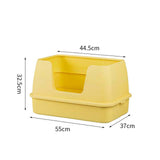 Maxbell Cat Litter Box Portable Cat Sand Basin Pet Supplies Open Top Cat Litter Tray