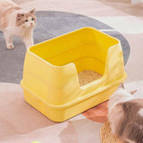 Maxbell Cat Litter Box Portable Cat Sand Basin Pet Supplies Open Top Cat Litter Tray