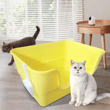Maxbell Cat Litter Box Cats Sand Basin Cat Sand Box Easy to Clean Jumbo Litter Box