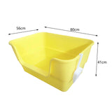 Maxbell Cat Litter Box Cats Sand Basin Cat Sand Box Easy to Clean Jumbo Litter Box