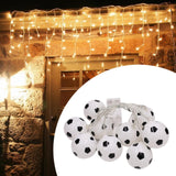 Maxbell Sports Ball Theme Lights Practical String Light for Backyard Walkway Birthday Soccer ball