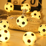 Maxbell Sports Ball Theme Lights Practical String Light for Backyard Walkway Birthday Soccer ball