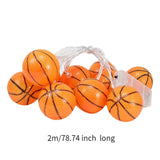 Maxbell Sports Ball Theme Lights Practical String Light for Backyard Walkway Birthday Basketball