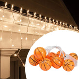 Maxbell Sports Ball Theme Lights Practical String Light for Backyard Walkway Birthday Basketball