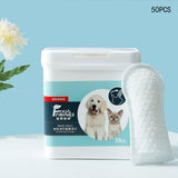 Maxbell Pet Finger Wipe for Indoor Cats Clean Pet Oral Cleaning Supplies 50 Tablet