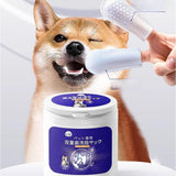 Maxbell Dogs Oral Cleaning Wipe Dog Mouth Odor Wipe for Pet Supplies Kitten Puppy 40 Sheet in Box
