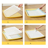 Maxbell Dog Toilet Reusable Dog Potty Tray Toilet for Other Pets Puppy Small Animals Yellow