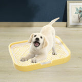 Maxbell Dog Toilet Reusable Dog Potty Tray Toilet for Other Pets Puppy Small Animals Yellow