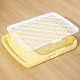 Maxbell Dog Toilet Reusable Dog Potty Tray Toilet for Other Pets Puppy Small Animals Yellow