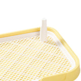 Maxbell Dog Toilet Reusable Dog Potty Tray Toilet for Other Pets Puppy Small Animals Yellow