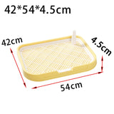 Maxbell Dog Toilet Reusable Dog Potty Tray Toilet for Other Pets Puppy Small Animals Yellow