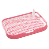 Maxbell Dog Toilet Reusable Dog Potty Tray Toilet for Other Pets Puppy Small Animals Pink