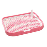 Maxbell Dog Toilet Reusable Dog Potty Tray Toilet for Other Pets Puppy Small Animals Pink