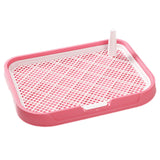 Maxbell Dog Toilet Reusable Dog Potty Tray Toilet for Other Pets Puppy Small Animals Pink